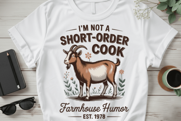 Download Funny Farmhouse Goat Humor Shirt PNG - Shirt Collection
